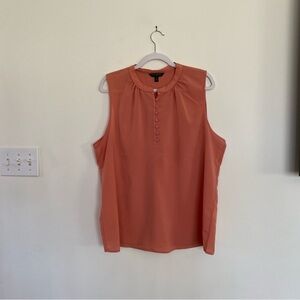 Banana Republic Factory | Coral Sleeveless Button Top